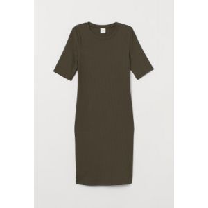 Rochie din jerseu reiat