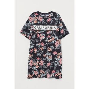 Rochie-tricou cu motive