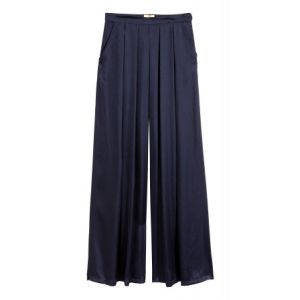 Pantaloni largi de satin