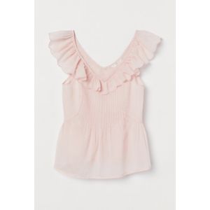 Top de bumbac cu volane