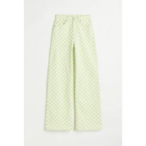 Pantaloni largi de twill