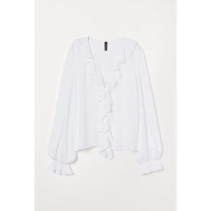 Bluza in V cu volan