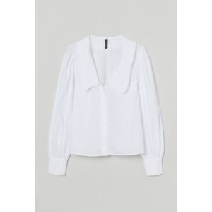 Bluza cu volanas la guler