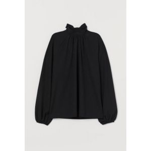 Bluza cu panglici la gat