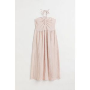 Rochie creponata cu bretea la gat