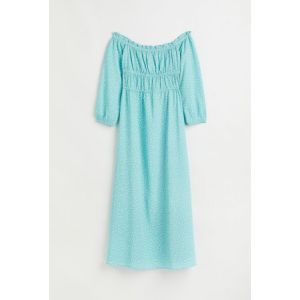 Rochie din crep cu umerii goi
