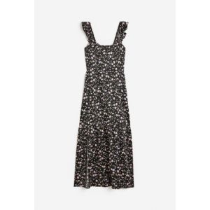 Rochie de satin cu volanase