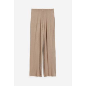 Pantaloni cropped de jerseu