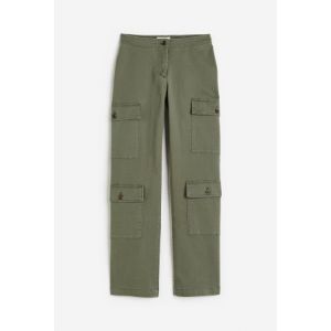 Pantaloni cargo din twill de bumbac
