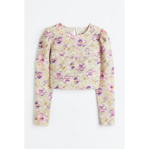 Bluza cropped din crep