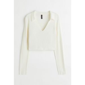 Bluza tricotata reiat cu guler