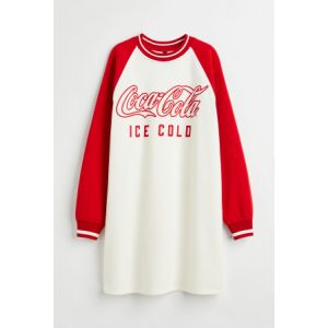 Rochie de molton cu imprimeu