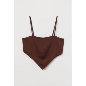 Top asimetric de satin
