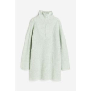 Rochie supradimensionata cu fermoar la gat