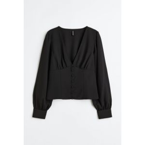 Bluza din crep cu nasturi in fata