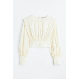 Bluza din crep cu umeri marcati