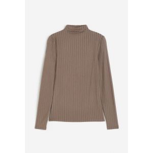 Bluza reiata cu guler inalt