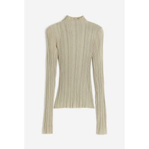 Bluza tricotata reiat cu guler inalt