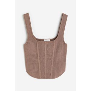 Top tip corset tricotat fin