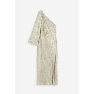 Rochie din tesatura jacard cu un umar gol