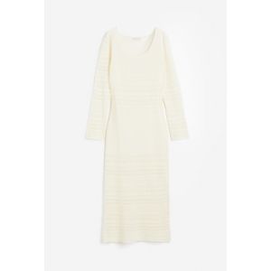 Rochie tricotata cu model pointelle