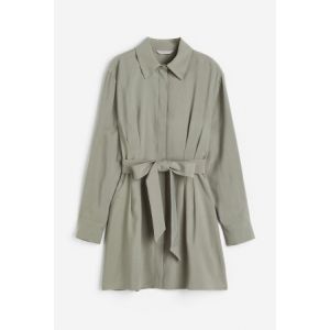 Rochie tip camasa cambrata in talie