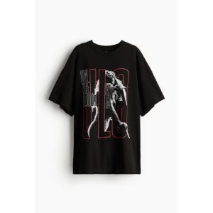 Tricou supradimensionat cu imprimeu