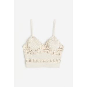 Top cropped cu aspect crosetat