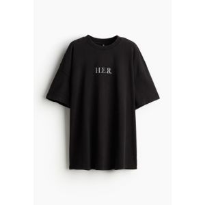 Tricou supradimensionat cu imprimeu
