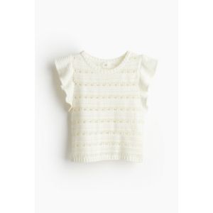 Top tricotat cu model pointelle