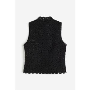 Top cu aspect crosetat