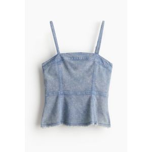 Top cu bretele si cu peplum