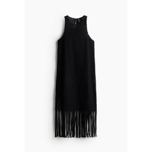 Rochie cu aspect crosetat si cu franjuri