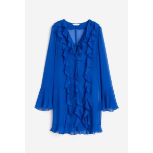 Rochie din sifon cu volane