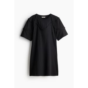 Rochie-tricou cu bordura impletita