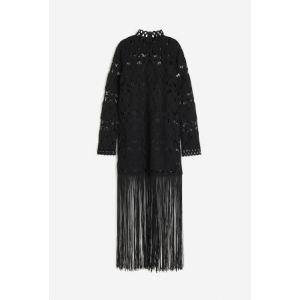 Rochie cu aspect crosetat si cu franjuri