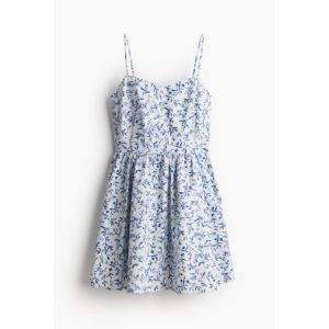 Rochie de bumbac cu fusta evazata