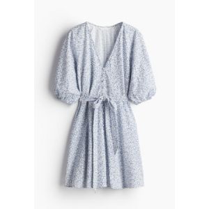 Rochie de bumbac cu cordon