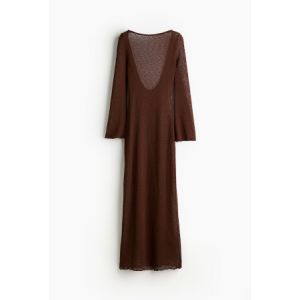 Rochie mulata tricotata cu decolteu adanc la spate