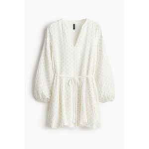 Rochie cu maneci bufante si cordon
