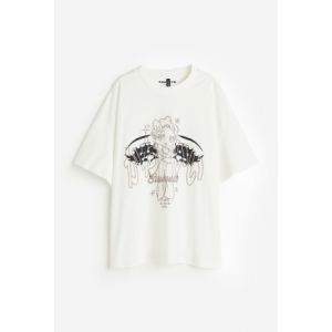 Tricou supradimensionat cu imprimeu
