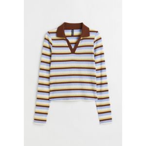 Bluza reiata cu guler