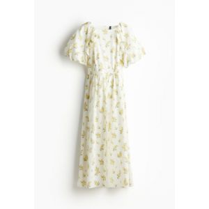 Rochie midi cu maneci bufante