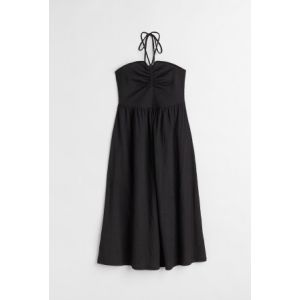 Rochie creponata cu bretea la gat