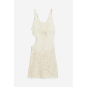 Rochie de plaja tricotata cu model pointelle