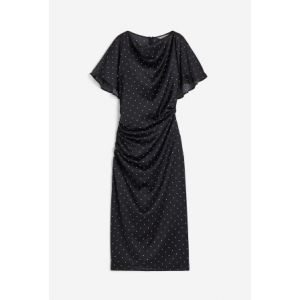 Rochie din satin cu decolteu drapat