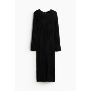 Rochie tricotata cu efect de punct scarita