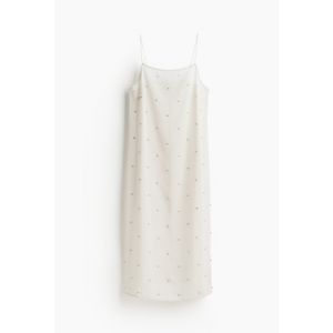 Rochie transparenta cu bretele si ornamente