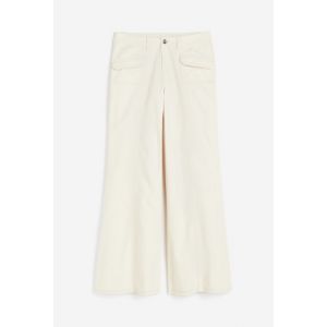 Pantaloni largi din twill