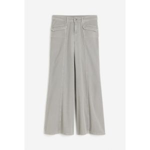 Pantaloni largi din twill